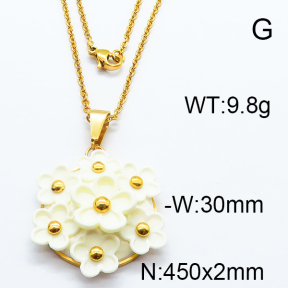 SS Rubber Silicone Necklace 6N3001144ahjb-317