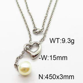 SS Shell Pearl Necklaces 6N3001146vbmb-354