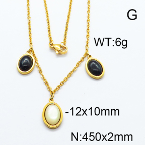 SS Stone Necklaces 6N4003416bbov-317