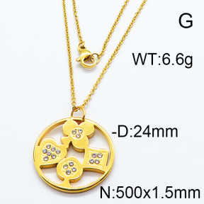 SS Stone Necklaces 6N4003417bbov-317