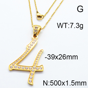 SS Stone Necklaces 6N4003421bbov-317