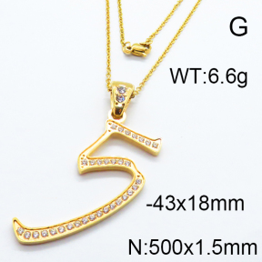 SS Stone Necklaces 6N4003422bbov-317