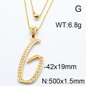 SS Stone Necklaces 6N4003423bbov-317