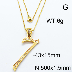 SS Stone Necklaces 6N4003424bbov-317