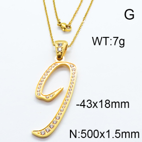 SS Stone Necklaces 6N4003426bbov-317
