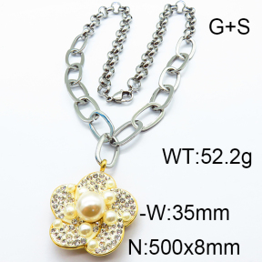 SS Shell Pearl Necklaces 6N4003429biib-317