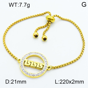 SS Crystal Stone Bracelets 3B4002561vbmb-653