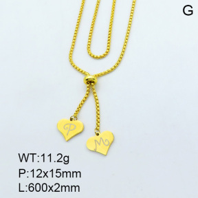 SS Gold-Plated Necklaces 3N2002015vbll-698