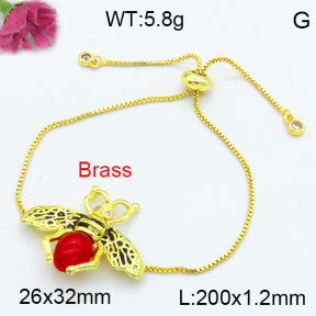 Fashion Brass Bracelet F3B404478vbmb-G030