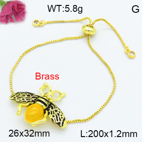 Fashion Brass Bracelet F3B404479vbmb-G030
