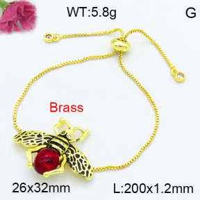 Fashion Brass Bracelet F3B404480vbmb-G030