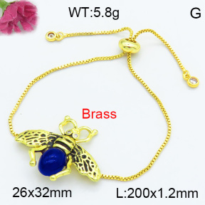 Fashion Brass Bracelet F3B404481vbmb-G030