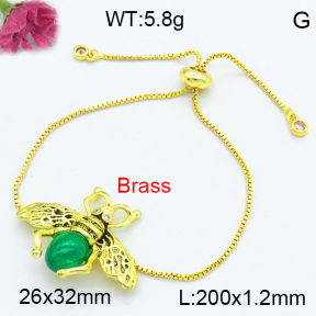 Fashion Brass Bracelet F3B404483vbmb-G030