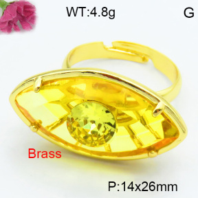 Fashion Brass Ring F3R400615vbmb-G030
