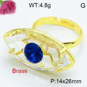 Fashion Brass Ring F3R400618vbmb-G030