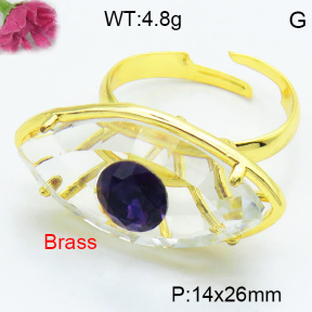 Fashion Brass Ring F3R400620vbmb-G030