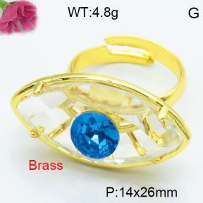 Fashion Brass Ring F3R400621vbmb-G030