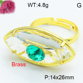 Fashion Brass Ring F3R400622vbmb-G030