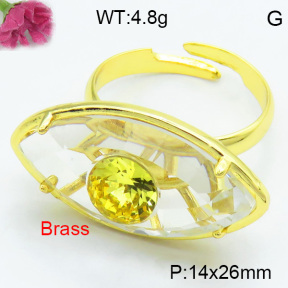 Fashion Brass Ring F3R400623vbmb-G030