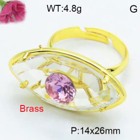 Fashion Brass Ring F3R400625vbmb-G030
