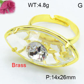 Fashion Brass Ring F3R400626vbmb-G030