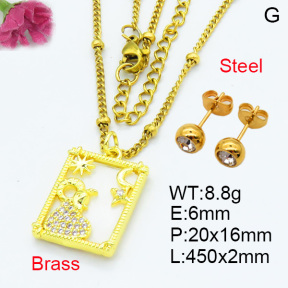 Fashion Brass Set F3S007702ablb-L024