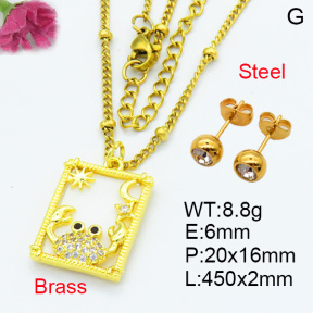 Fashion Brass Set F3S007709ablb-L024