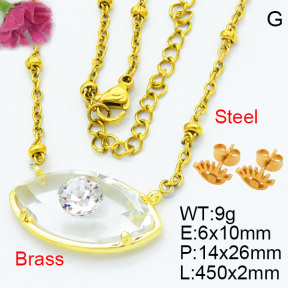 Fashion Brass Set F3S007745ablb-G030