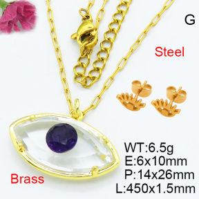 Fashion Brass Set F3S007754ablb-G030