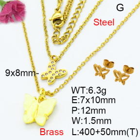 Fashion Brass Set F3S007772aahl-G030