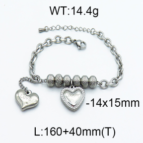 SS Beads Bracelets 5B2000179bhva-669