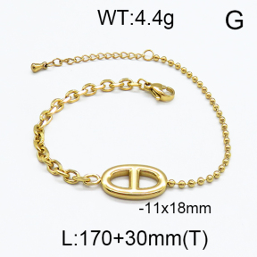 SS Gold-Plated Bracelets 5B2000221vbnb-362