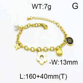 SS Enamel Bracelets 5B3000088bhva-669