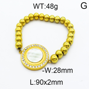 SS Beads Bracelets 5B4000086bhia-341