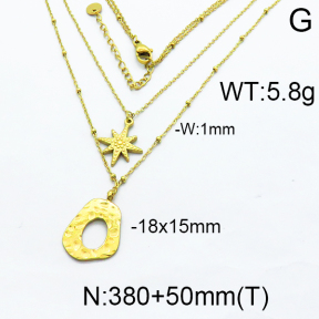 SS Gold-Plated Necklaces 5N2000132bhia-341