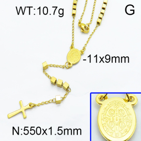SS Rosary Necklaces 5N2000133bhia-642