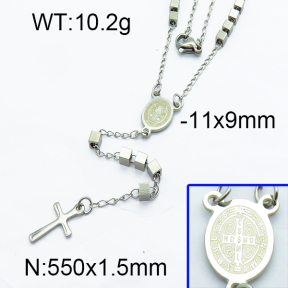 SS Rosary Necklaces 5N2000134vbpb-642