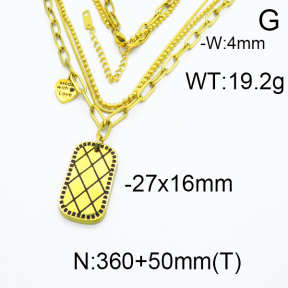 SS Gold-Plated Necklaces 5N2000140vhkl-669