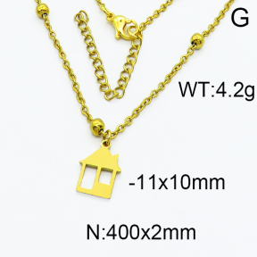 SS Gold-Plated Necklaces 5N2000145ablb-368