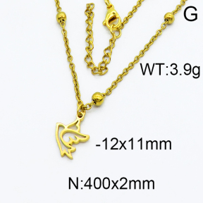 SS Gold-Plated Necklaces 5N2000146ablb-368