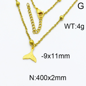 SS Gold-Plated Necklaces 5N2000148ablb-368