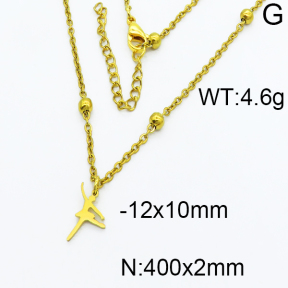 SS Gold-Plated Necklaces 5N2000150ablb-368