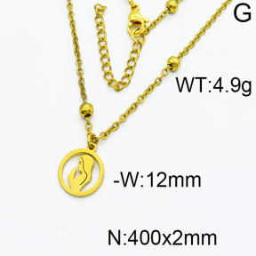 SS Gold-Plated Necklaces 5N2000152ablb-368
