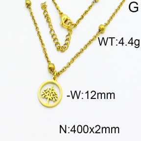 SS Gold-Plated Necklaces 5N2000154ablb-368