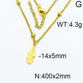 SS Gold-Plated Necklaces 5N2000158ablb-368
