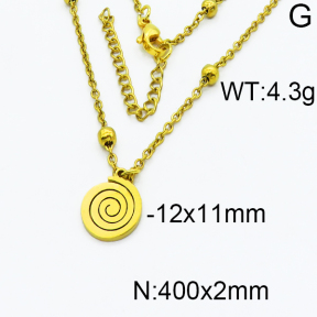 SS Gold-Plated Necklaces 5N2000163ablb-368