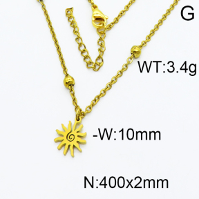 SS Gold-Plated Necklaces 5N2000178ablb-368