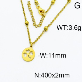 SS Gold-Plated Necklaces 5N2000179ablb-368