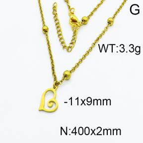 SS Gold-Plated Necklaces 5N2000183ablb-368