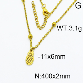 SS Gold-Plated Necklaces 5N2000186ablb-368